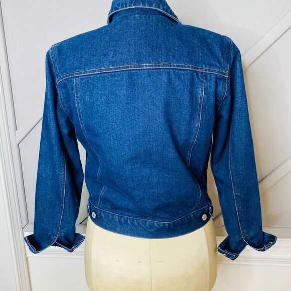 🚨Final Sale Lauren Jeans Co Denim Trucker Jacket Authentic Dry Goods Lined Small - Picture 7 of 9
